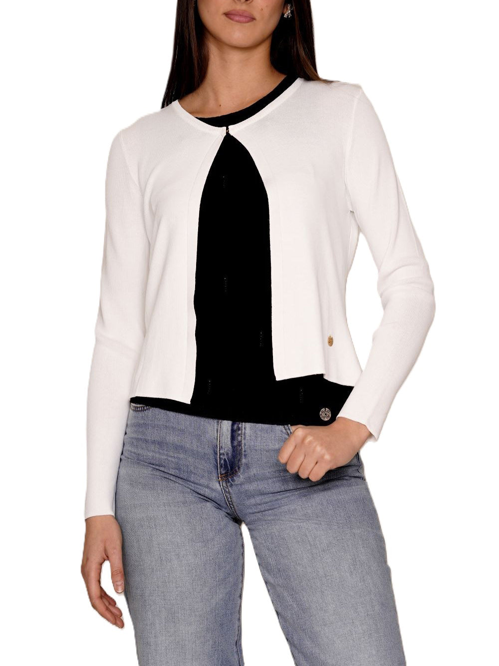 YES ZEE Maglia Donna - modello M416LG00 Bianco