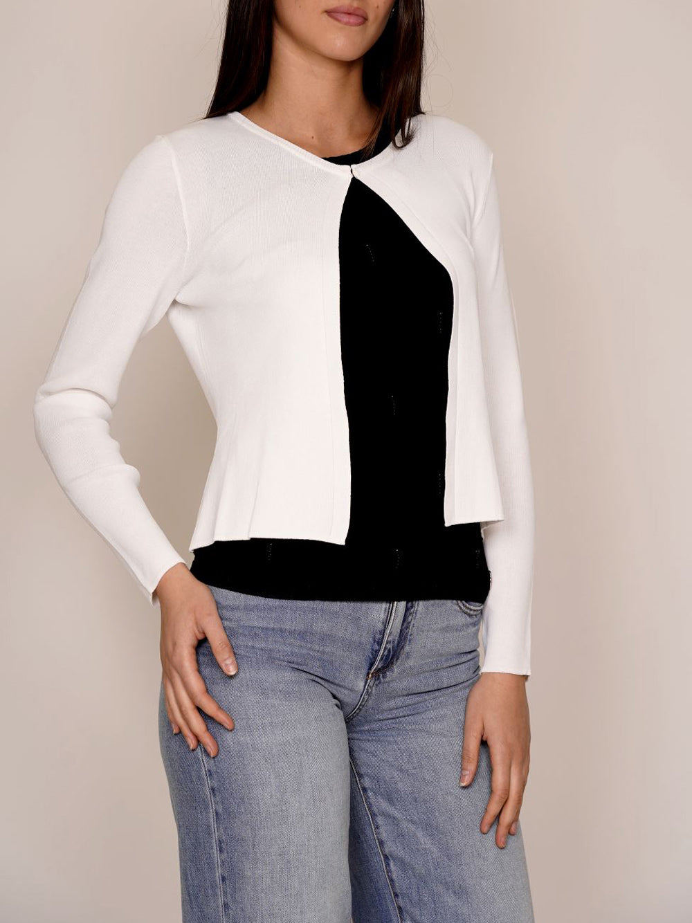 YES ZEE Maglia Donna - modello M416LG00 Bianco