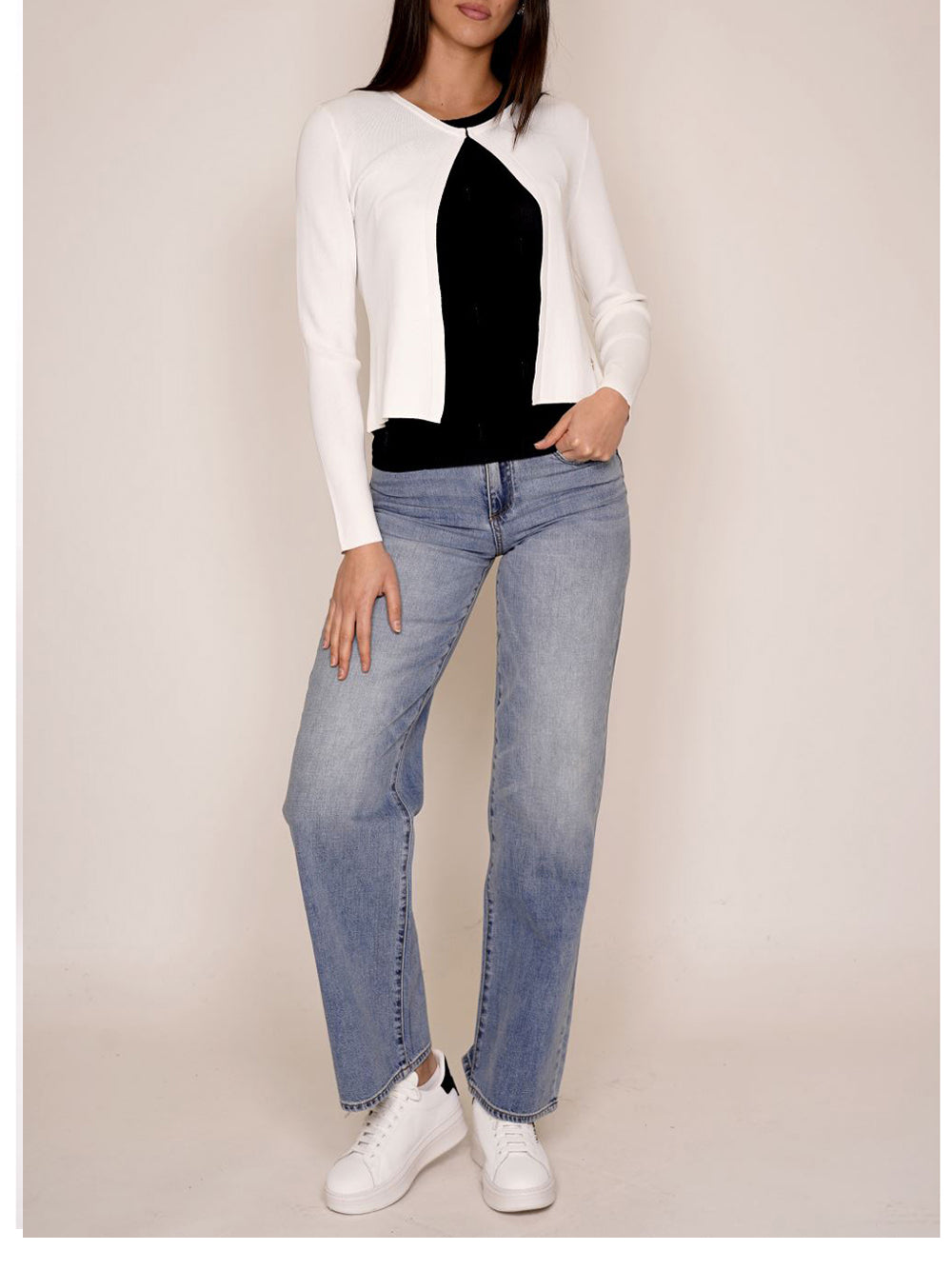 YES ZEE Maglia Donna - modello M416LG00 Bianco