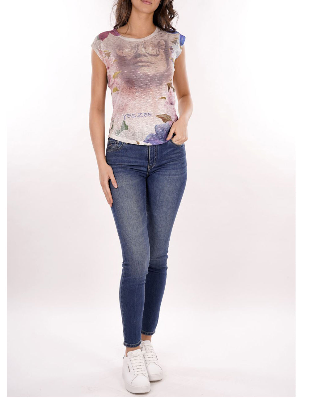 YES ZEE T-shirt Donna - Fantasia modello T235Y301 Multicolore