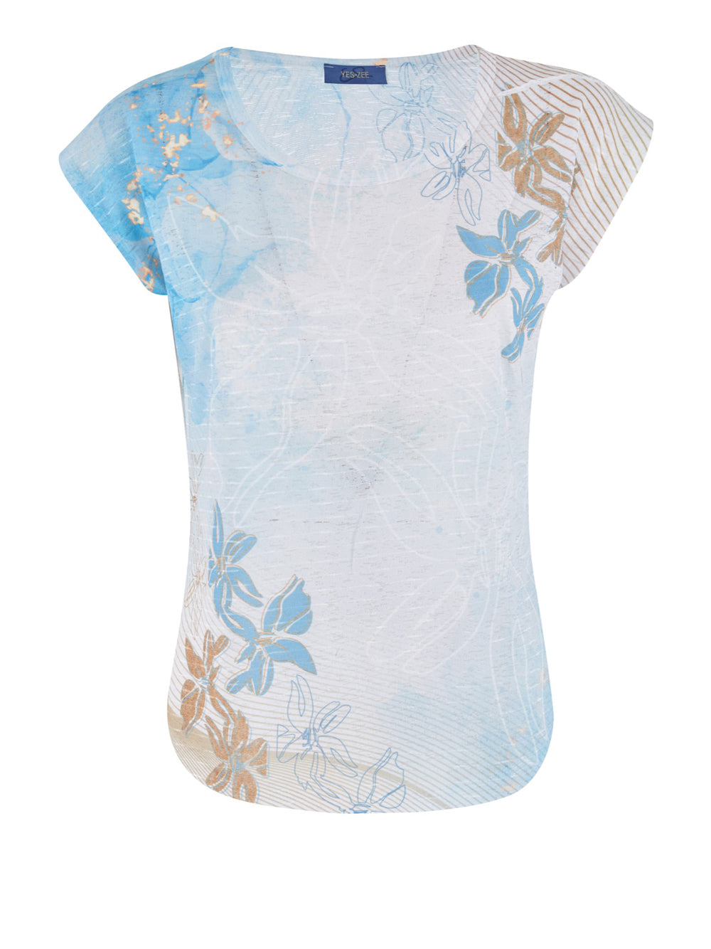 YES ZEE T-shirt Donna - Var.Azzurro modello T235Y303 Celeste