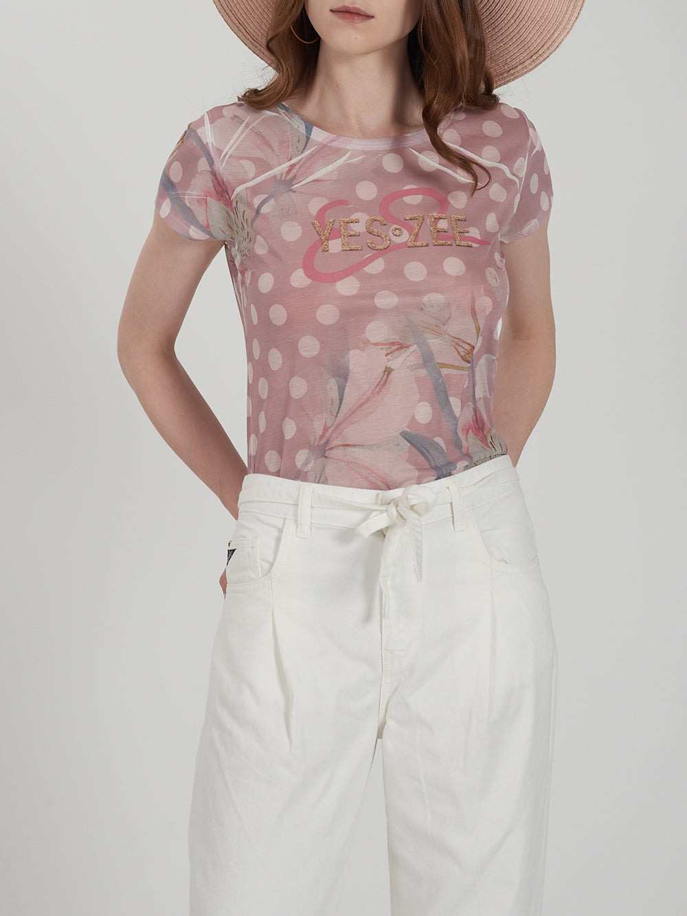 YES ZEE T-shirt Donna - modello T236Y107 Rosa