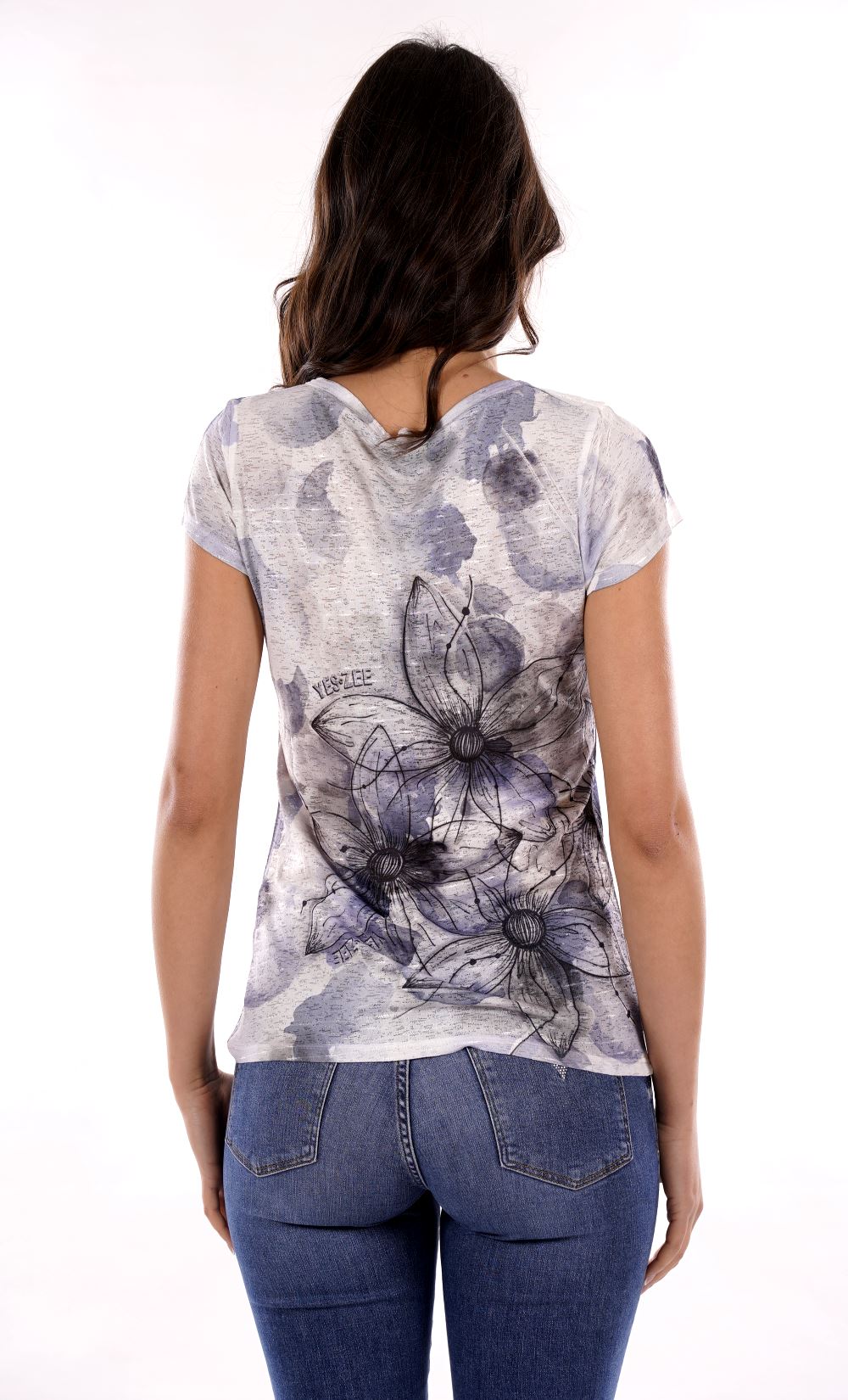 YES ZEE T-shirt Donna - modello T236Y302 Blu