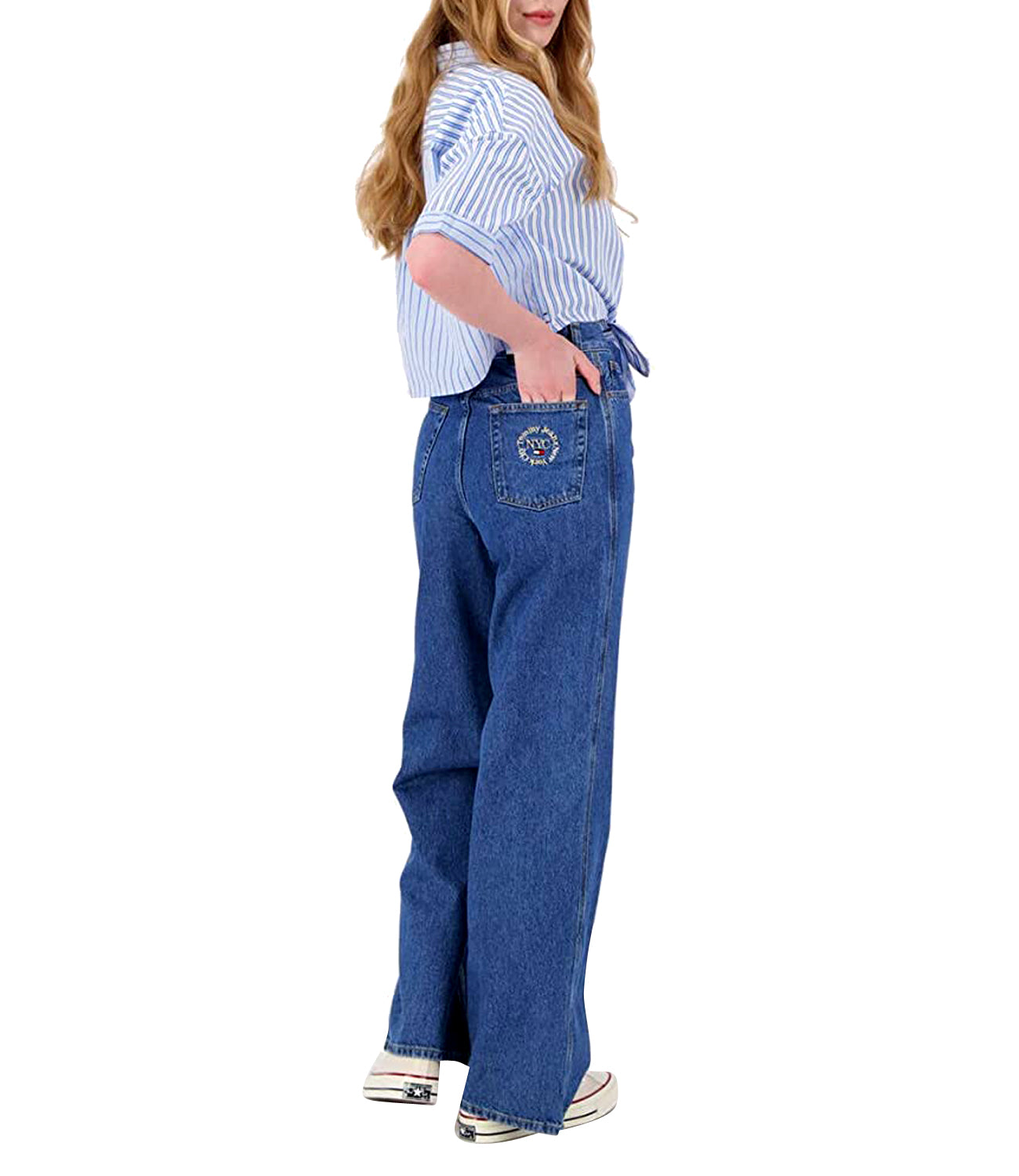 Tommy Hilfiger Tommy Jeans Jeans Donna Mod. DW0DW13168 CLAIRE 1BK MEDIO Blu