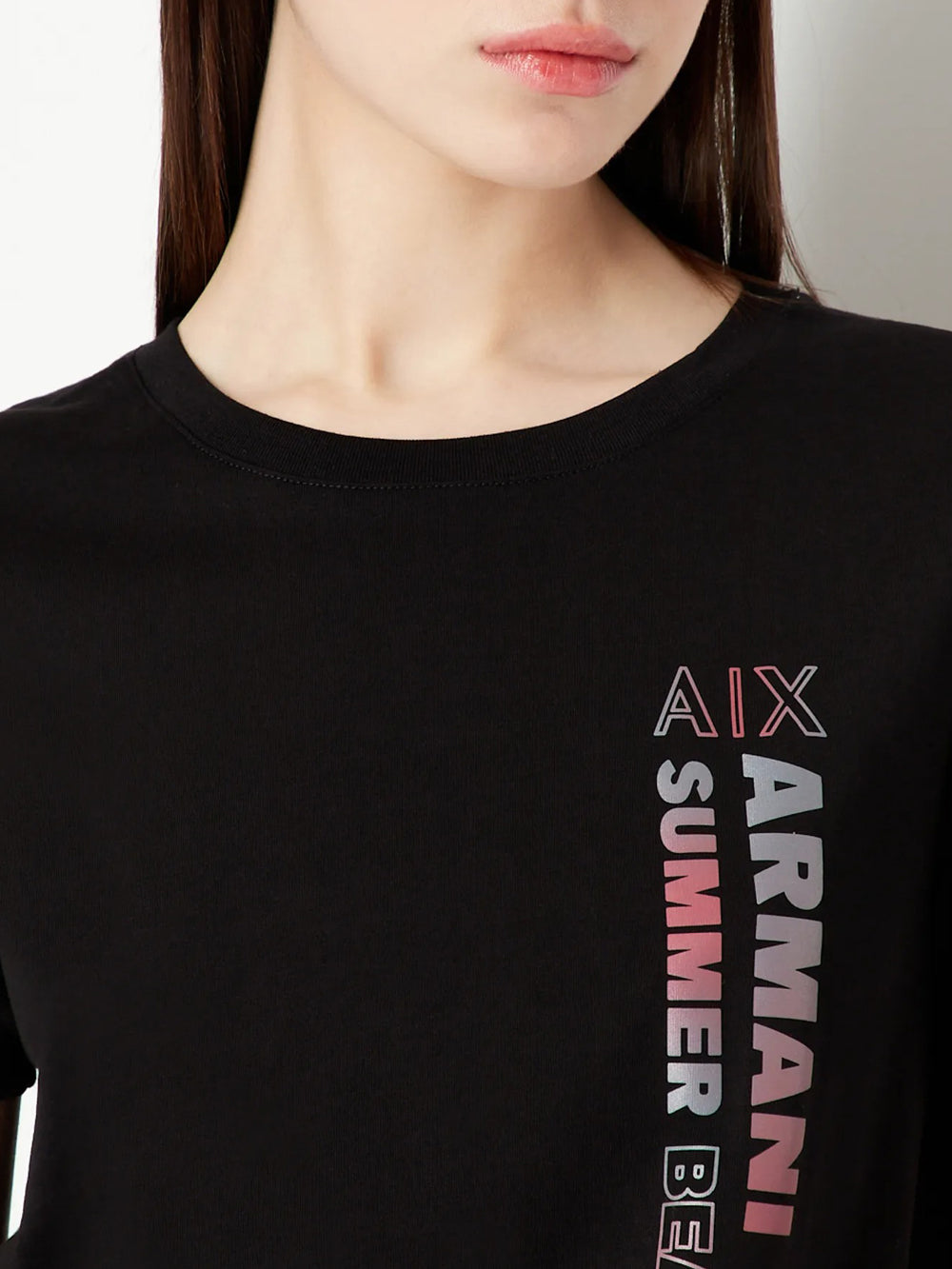 Armani Exchange T-shirt da Donna Nero