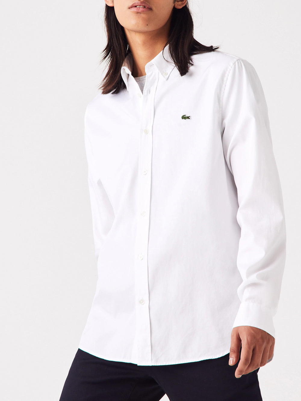 Lacoste Camicia da Uomo Bianco
