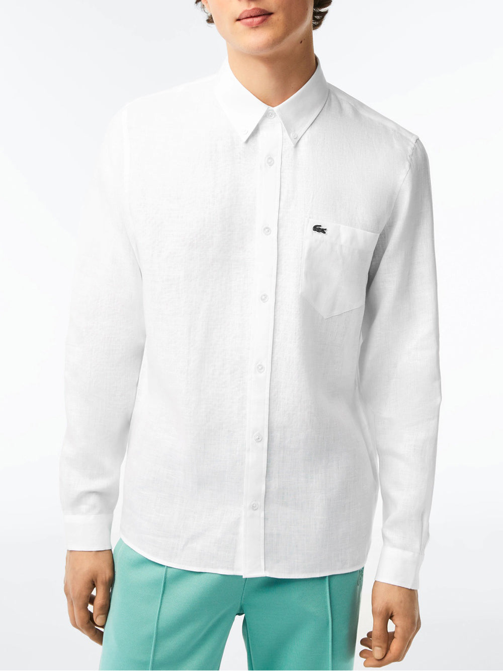 Lacoste Camicia da Uomo Bianco