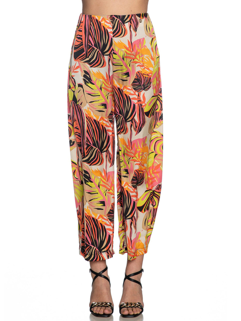 Yes Zee Pantalone da Donna Multicolore