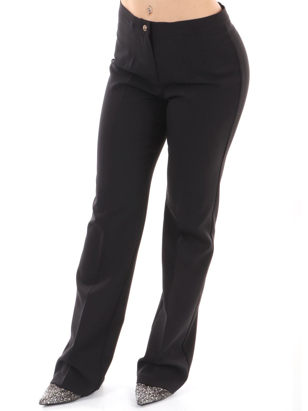 Yes Zee Pantalone da Donna Nero