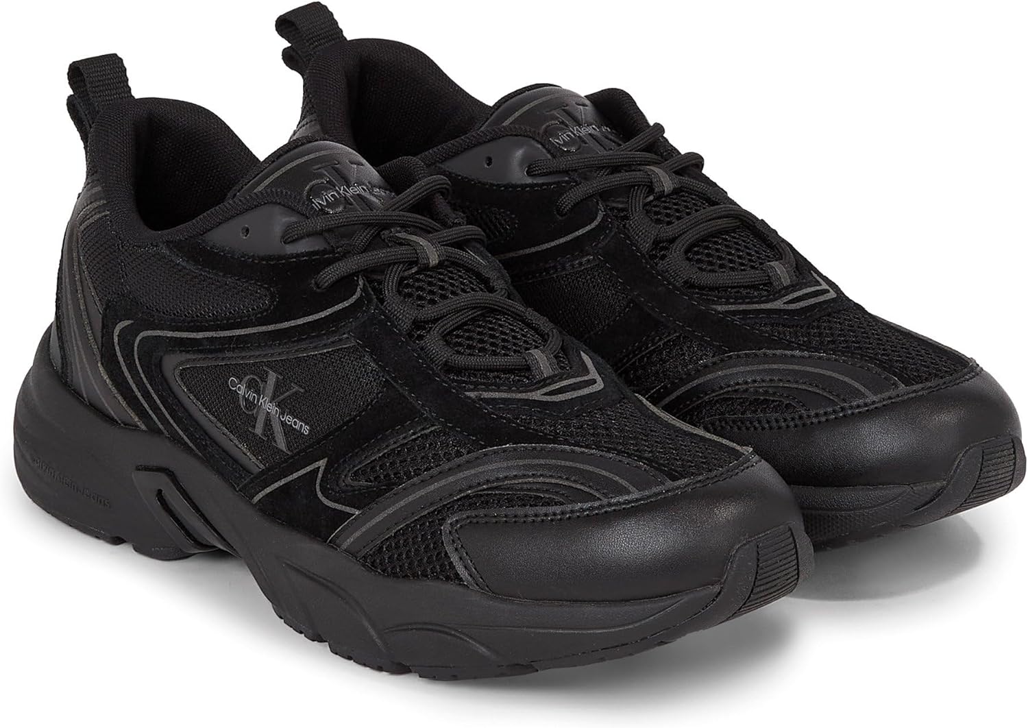 Calvin Klein Calvin Klein Jeans Sneakers Uomo Mod. YM0YM00589 RETRO TENNIS 0GT Black Nero