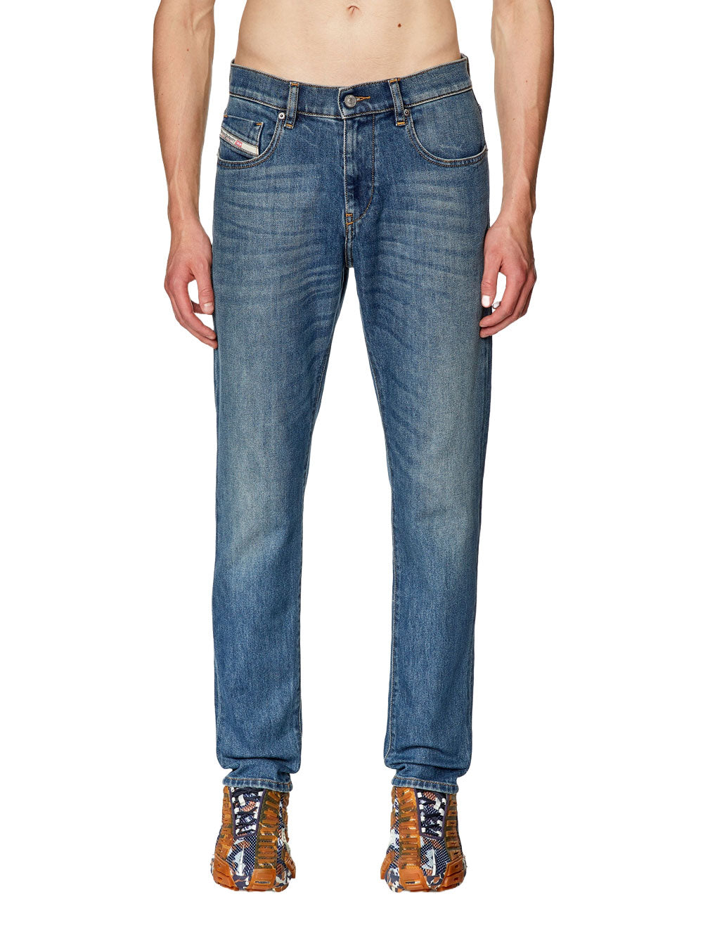 Diesel Jeans Slim 2019 D-Strukt da Uomo - Denim