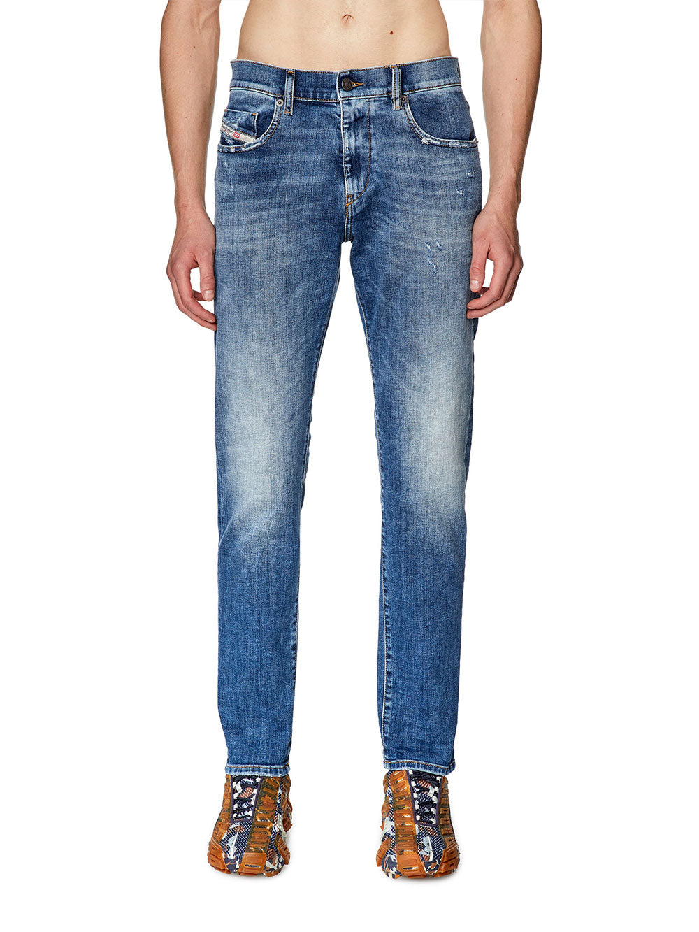 Diesel Jeans Slim 2019 D-Strukt da Uomo - Denim