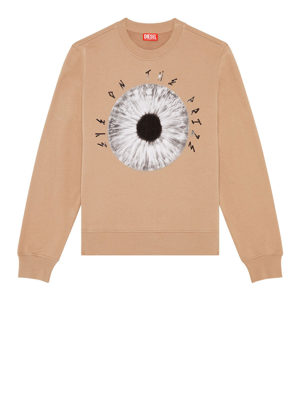 Diesel Felpa S-Ginn-L5 da Uomo - Beige