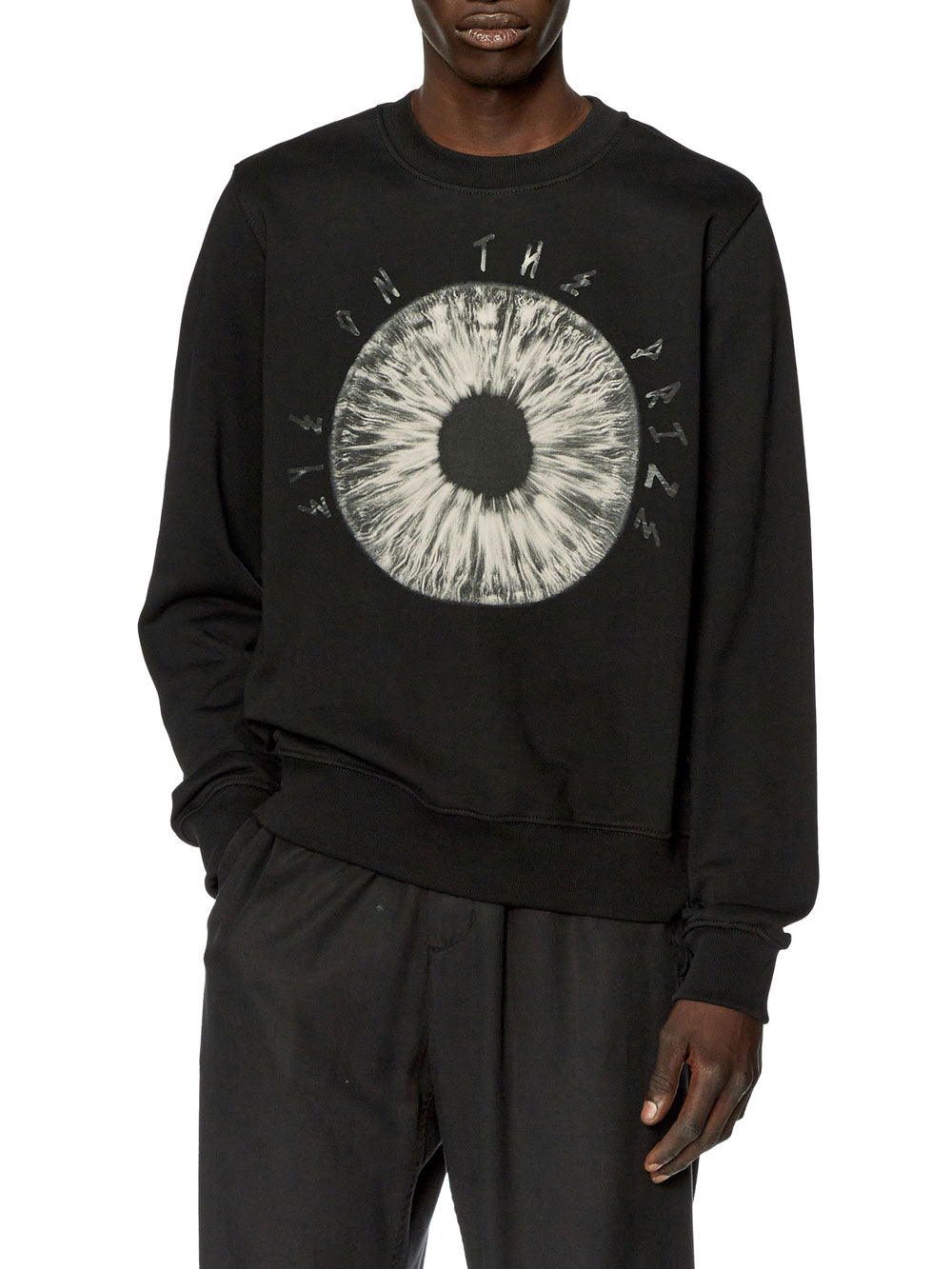 Diesel Felpa S-Ginn-L5 da Uomo - Nero