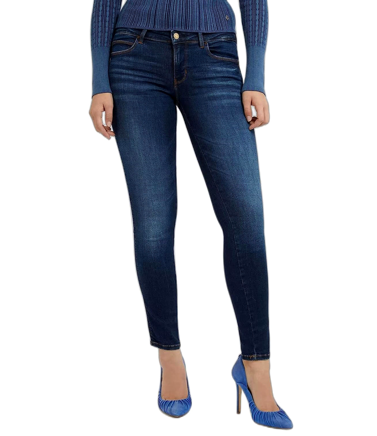 Guess Jeans Donna Mod. W2YAJ2 D4Q03 CDA1 Medio Blu