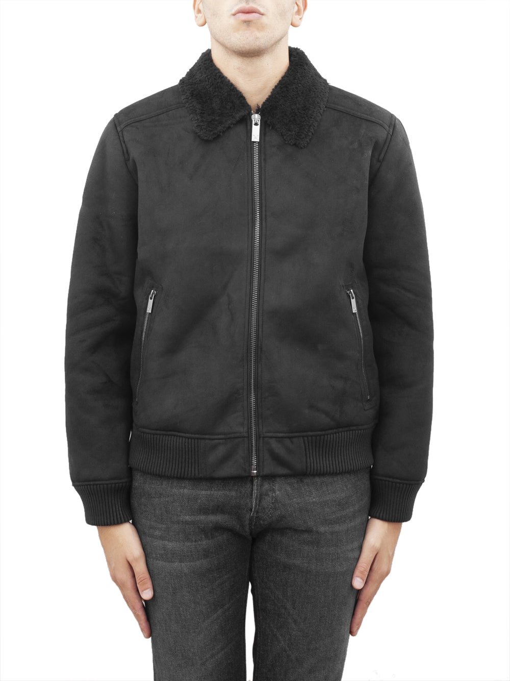 Richmond Giubbino Sheepskin Kazan da Uomo - Nero