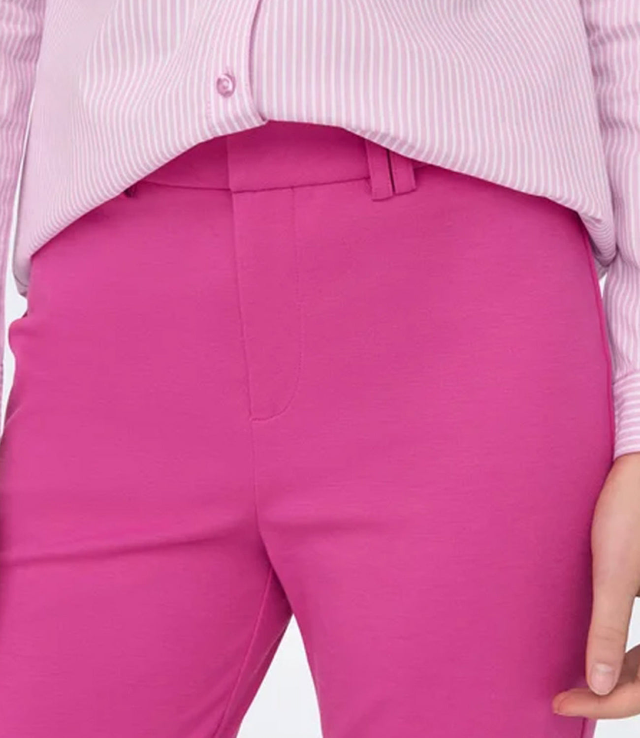 Only Pantaloni peach flared fit da competo Rosa